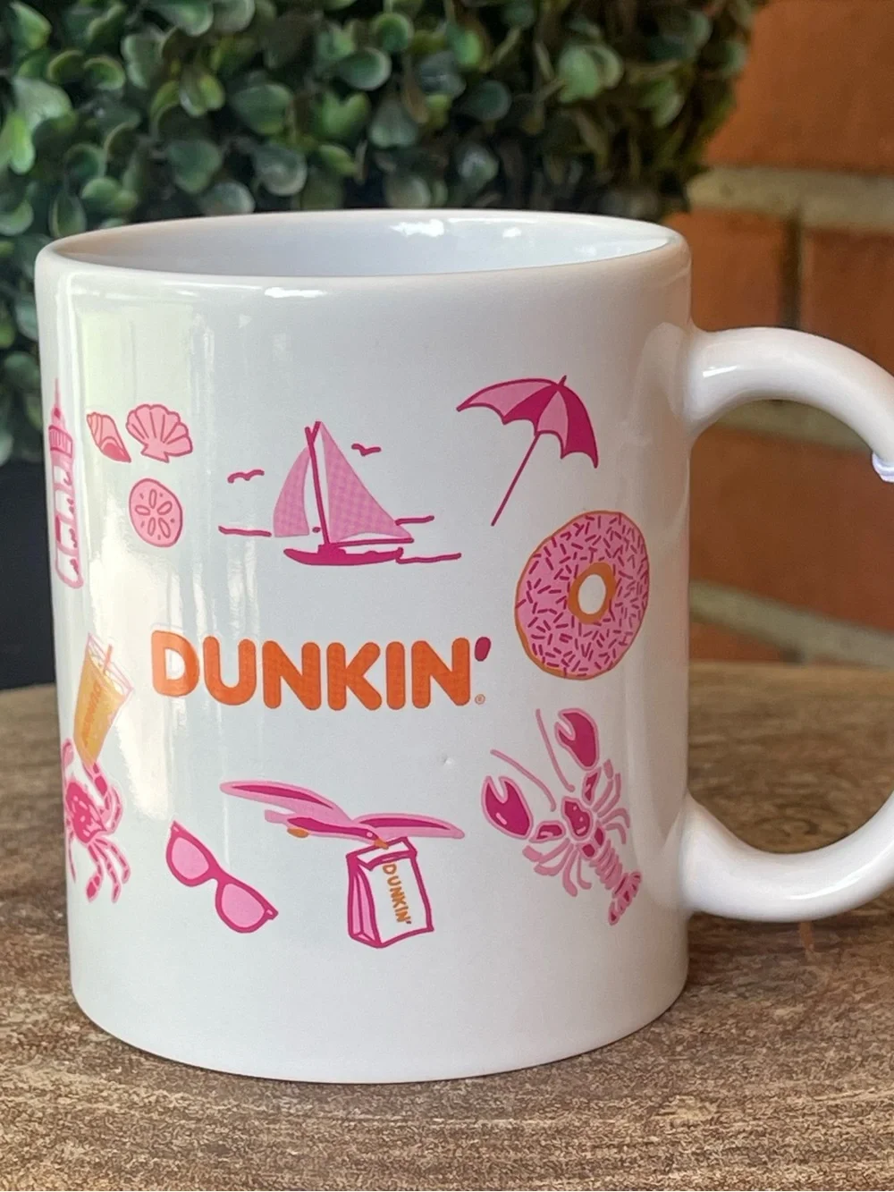 New DUNKIN Summer Ceramic Mug (11 oz.) 2026 Release Cup - Beach Ocean Theme